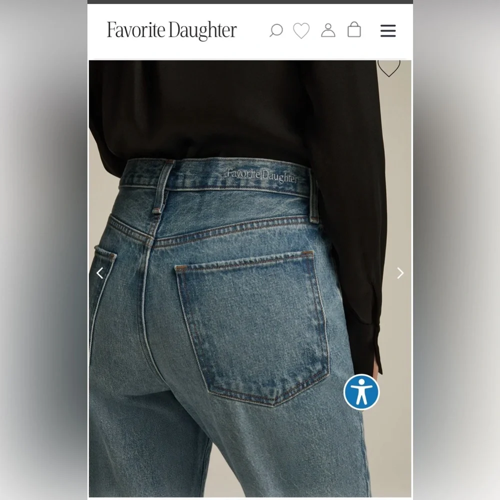 Favorite Daughter Denim The Mikaela Low Slung Long Slim Straight NWT - Picture 7 of 16